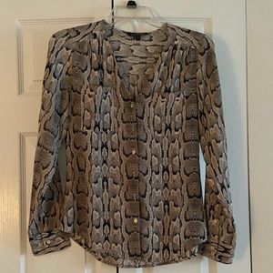 Express Long-Sleeve Animal Print Shirt